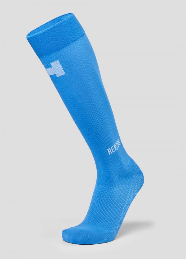 Herzog Pro Sock Extra Lang Been Blauw
